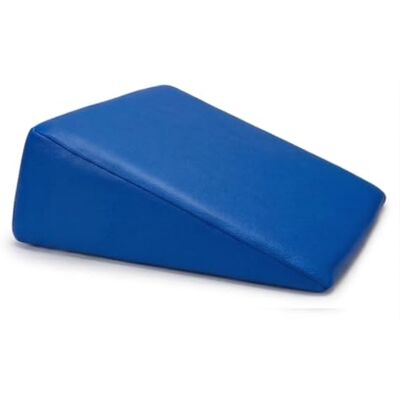 QUIRUMED Cojín Triangular, Medidas 28 x 30 x 13 cm, Color Azul, Ergonómico, Polipiel, Relleno Flexible, Cojín Masaje, Fisioterapia, Apoyo para la Espalda QUIRUMED Cojín Triangular, Medidas 28 x 30 x 13 cm, Color Azul, Ergonómico, Polipiel, Relleno Flexible, Cojín Masaje, Fisioterapia, Apoyo para la Espalda