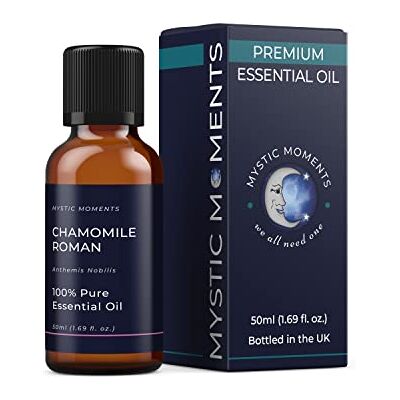 Mystic Moments Aceite Esencial de Manzanilla Romana 50ml 100% Puro Mystic Moments Aceite Esencial de Manzanilla Romana 50ml 100% Puro