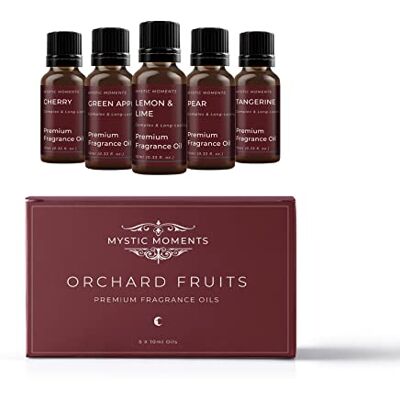 Mystic Moments Aceite Perfumado Pack Básico Frutas De Huerto 5 x 10ml 100% Puro Mystic Moments Aceite Perfumado Pack Básico Frutas De Huerto 5 x 10ml 100% Puro