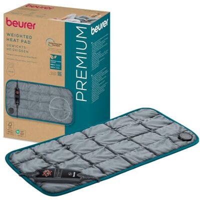 Beurer HK 145 Cosy Weight Almohadilla Térmica con Peso, Almohadilla Agradable con 1500g de Peso para Más Relajación, Calma y Calor Reconfortante, con Relleno de Perlas de Vidrio, 60 x 30 cm Beurer HK 145 Cosy Weight Almohadilla Térmica con Peso, Almohadilla Agradable con 1500g de Peso para Más Relajación, Calma y Calor Reconfortante, con Relleno de Perlas de Vidrio, 60 x 30 cm