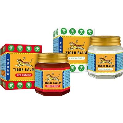 Tiger Balm Bálsamo De Tigre Rojo 30g + Bálsamo De Tigre Blanco 30g Tiger Balm Bálsamo De Tigre Rojo 30g + Bálsamo De Tigre Blanco 30g