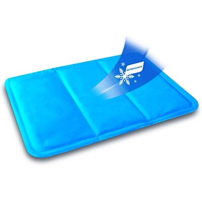 DAGA Flexy-Heat Fresh Almohadilla Refrescante, 40x30cm, Acabado PVC de Fácil Limpieza, 3 a 6 horas de Efecto Refrescante, Se Enfría Sola Sin Necesidad de Colocarla en la Nevera DAGA Flexy-Heat Fresh Almohadilla Refrescante, 40x30cm, Acabado PVC de Fácil Limpieza, 3 a 6 horas de Efecto Refrescante, Se Enfría Sola Sin Necesidad de Colocarla en la Nevera