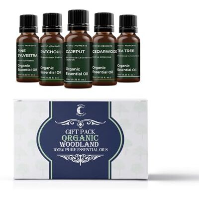Mystic Moments Paquete de Inicio de aceites Esenciales Aceites orgánicos de bosques 5 x 10 ml 100% Puro Mystic Moments Paquete de Inicio de aceites Esenciales Aceites orgánicos de bosques 5 x 10 ml 100% Puro