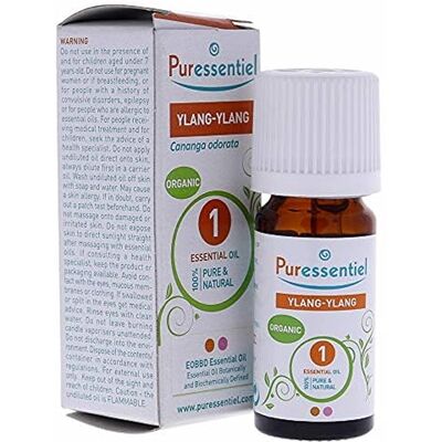 Puressentiel Esen. Ylang Ylang 5Ml Bio 500 g Aceite esencial 100% puro y natural HEBDD. Contribuye a la relajación Puressentiel Esen. Ylang Ylang 5Ml Bio 500 g Aceite esencial 100% puro y natural HEBDD. Contribuye a la relajación