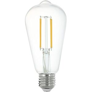 Eglo connect.z Smart Home bombilla LED E27, ST64, ZigBee, control de voz y de la aplicación, regulable, blanco neutro, 806 lúmenes, 6 vatios, vintage transparente Eglo connect.z Smart Home bombilla LED E27, ST64, ZigBee, control de voz y de la aplicación, regulable, blanco neutro, 806 lúmenes, 6 vatios, vintage transparente