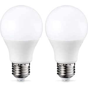 Amazon Basics Bombilla LED E27 - 9 W, blanco cálido, regulable, pack de 2 Amazon Basics Bombilla LED E27 - 9 W, blanco cálido, regulable, pack de 2