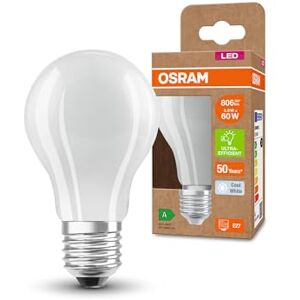 OSRAM LED SUPERSTAR+ CLASSIC A GL FR 60 Lámpara LED con casquillo E27, blanca, 3,6W, 806lm, 4000K, luz blanca fría, hasta un 60% de ahorro de energía frente a las lámparas LED estándar, paquete de 6 OSRAM LED SUPERSTAR+ CLASSIC A GL FR 60 Lámpara LED con casquillo E27, blanca, 3,6W, 806lm, 4000K, luz blanca fría, hasta un 60% de ahorro de energía frente a las lámparas LED estándar, paquete de 6