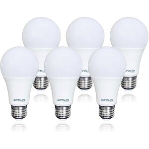 SIGMALED LIGHTING Pack 6 bombillas LED E27 9W - Luz blanca natural 4000K - 810lm - Base E27 - Gota A60 SIGMALED LIGHTING Pack 6 bombillas LED E27 9W - Luz blanca natural 4000K - 810lm - Base E27 - Gota A60