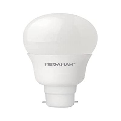 Megaman 8.5W BC Calificable LED Ampolla, Blanco Megaman 8.5W BC Calificable LED Ampolla, Blanco