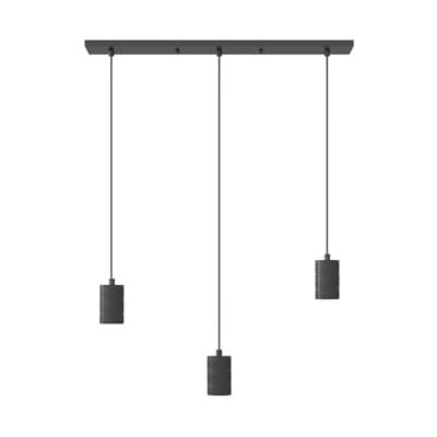 CALEX Lámpara Colgante E27, 3 Luces, Redonda 40cm, Negro Mate Compatible con bombillas LED o de filamento de tu elección, con altura ajustable a tu espacio CALEX Lámpara Colgante E27, 3 Luces, Redonda 40cm, Negro Mate Compatible con bombillas LED o de filamento de tu elección, con altura ajustable a tu espacio