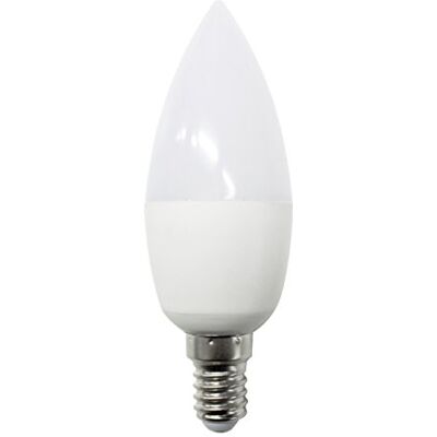 7H SEVENON Pack de 2 bombillas LED vela SevenOn LED , 6W equivalente a 40W, casquillo E14, 180º, 470 lúmenes, 3.000K, blanco cálido, no regulable 7H SEVENON Pack de 2 bombillas LED vela SevenOn LED , 6W equivalente a 40W, casquillo E14, 180º, 470 lúmenes, 3.000K, blanco cálido, no regulable
