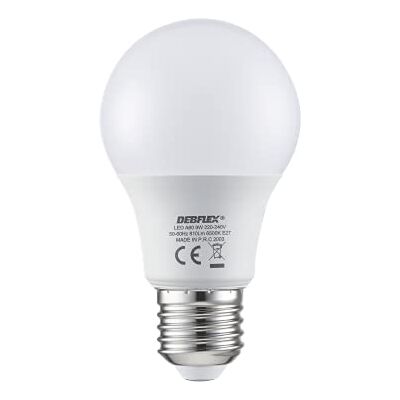 DEBFLEX Bombilla LED (9 W, A60, E27, 6500 Kelvin) DEBFLEX Bombilla LED (9 W, A60, E27, 6500 Kelvin)