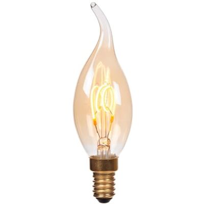 LUCIDE CT35 Bombilla de filamento, diámetro de 3,5 cm, E14-1 x 3 W, 2200 K, ámbar LUCIDE CT35 Bombilla de filamento, diámetro de 3,5 cm, E14-1 x 3 W, 2200 K, ámbar
