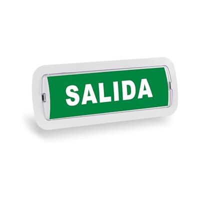 B·LED BARCELONA LED Barcelona Led Luz Emergencia LED 3W, 250 lúmenes. KIT Pictograma autoadhesivo "Salida " 3 Horas de Autonomía Blanco Frío 6500K. Instalación de Superficie y Empotrable. 3 horas de autonomía. B·LED BARCELONA LED Barcelona Led Luz Emergencia LED 3W, 250 lúmenes. KIT Pictograma autoadhesivo "Salida " 3 Horas de Autonomía Blanco Frío 6500K. Instalación de Superficie y Empotrable. 3 horas de autonomía.