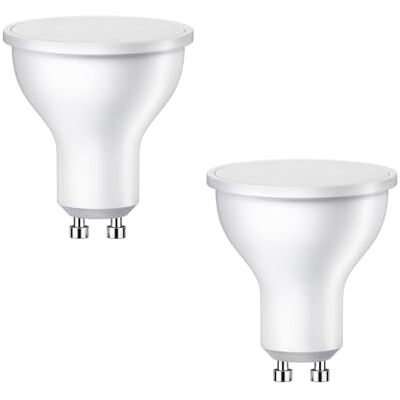 ledscom.de 2x Bombilla LED GU10, PAR16, blanco cálido (2700 K), 7 W, 630 lm, 103°, mate ledscom.de 2x Bombilla LED GU10, PAR16, blanco cálido (2700 K), 7 W, 630 lm, 103°, mate