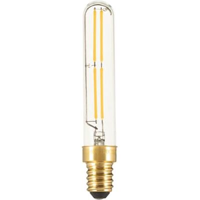 Girard Sudron -LED Tubo T20 LED filamento E14 (SES rosca Edison) Transparente, Blanco Cálido 400 lúmenes, regulable, 4 W Girard Sudron -LED Tubo T20 LED filamento E14 (SES rosca Edison) Transparente, Blanco Cálido 400 lúmenes, regulable, 4 W