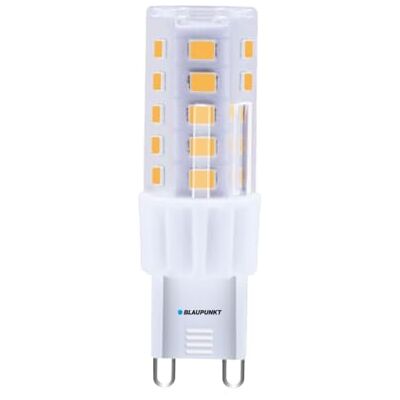 Blaupunkt Bombilla LED G9, cápsula, 4 W, 500 lm, 6500 K, color blanco Haz ancho de 270°, casquillo G9, equivalente a 40 W, no regulable, iluminación doméstica de bajo consumo Blaupunkt Bombilla LED G9, cápsula, 4 W, 500 lm, 6500 K, color blanco Haz ancho de 270°, casquillo G9, equivalente a 40 W, no regulable, iluminación doméstica de bajo consumo
