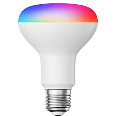 ledscom.de Bombilla LED RGB E27, R80, blanco cálido blanco frío (2700-6300 K), 9,9 W, 950lm, Smart Home, WLAN, Alexa, mate ledscom.de Bombilla LED RGB E27, R80, blanco cálido blanco frío (2700-6300 K), 9,9 W, 950lm, Smart Home, WLAN, Alexa, mate