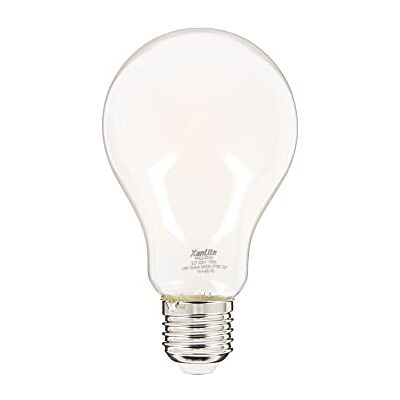 Xanlite Bombilla LED A60, opaca, casquillo E27, 2452 lúmenes, consumo de 17 W, ángulo de iluminación de 320°, potencia 150 W, blanco cálido Xanlite Bombilla LED A60, opaca, casquillo E27, 2452 lúmenes, consumo de 17 W, ángulo de iluminación de 320°, potencia 150 W, blanco cálido