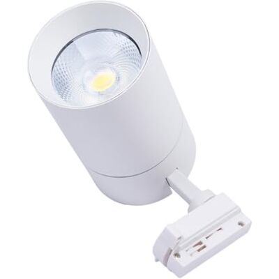 Blaupunkt Vision Foco trifásico (30 W, 3000-5700 K), intensidad regulable, sin parpadeos, alto índice de reproducción cromática (> 90), color blanco Blaupunkt Vision Foco trifásico (30 W, 3000-5700 K), intensidad regulable, sin parpadeos, alto índice de reproducción cromática (> 90), color blanco