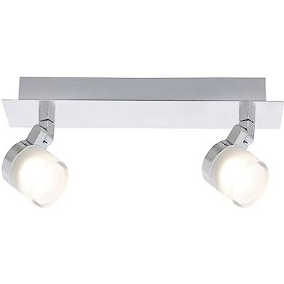 Voltman Regleta de 2 focos (colección Gyra, especial para cuarto de baño, 10 W, 700 lm, 3000 K, IP44) Voltman Regleta de 2 focos (colección Gyra, especial para cuarto de baño, 10 W, 700 lm, 3000 K, IP44)