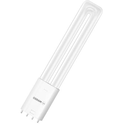 OSRAM Lámpara compacta DULUX L18 LED, 8W, 900lm, 3000K blanco cálido, base 2G11, 230V CA/EVG, CRI 80, diámetro de 44mm OSRAM Lámpara compacta DULUX L18 LED, 8W, 900lm, 3000K blanco cálido, base 2G11, 230V CA/EVG, CRI 80, diámetro de 44mm