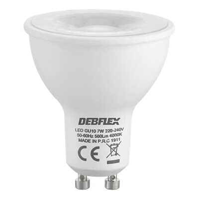DEBFLEX Bombilla LED COB GU10 4000K 8W, 8 W DEBFLEX Bombilla LED COB GU10 4000K 8W, 8 W