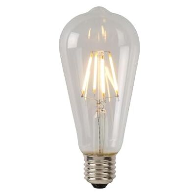 LUCIDE ST64 Class B Lámpara de filamento Ø 6,4 cm LED Regul. E27-1x7W 2700K Transparente LUCIDE ST64 Class B Lámpara de filamento Ø 6,4 cm LED Regul. E27-1x7W 2700K Transparente