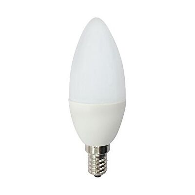wonderlamp Bombilla led smd alta potencia vela e14,5.2w,luz fría (6000º k),520 lm, ángulo de luz: 160º encendido instantáneo. wonderlamp Bombilla led smd alta potencia vela e14,5.2w,luz fría (6000º k),520 lm, ángulo de luz: 160º encendido instantáneo.