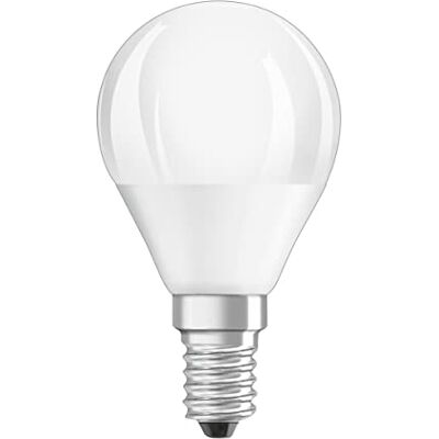 OSRAM LED Lámpara regulable con casquillo E14, Blanco cálido, 2700 K, 4,5 W, reemplazo de bombilla de 40 W, esmerilado, LED SUPERSTAR CLASSIC P, paquete de 6 OSRAM LED Lámpara regulable con casquillo E14, Blanco cálido, 2700 K, 4,5 W, reemplazo de bombilla de 40 W, esmerilado, LED SUPERSTAR CLASSIC P, paquete de 6