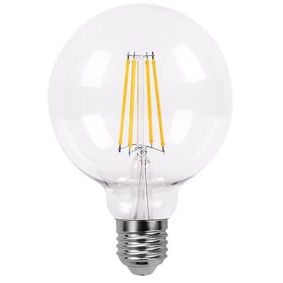 Levitantes Bombilla de filamento globo, dimensiones 16x12.5 cm, 8W, 880 lúmenes, casquillo E27, luz cálida 2700K. Perfecta para crear ambientes acogedores. Levitantes Bombilla de filamento globo, dimensiones 16x12.5 cm, 8W, 880 lúmenes, casquillo E27, luz cálida 2700K. Perfecta para crear ambientes acogedores.