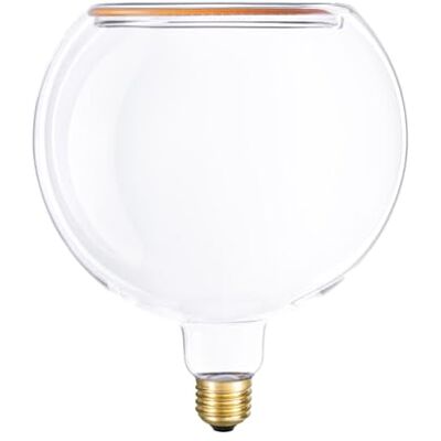 BeBulbs Lampadina LED globo Ghost Line G200 (E27, 200 mm, trasparente, 2200K, 5W, dimmerabile) – Filamento sospeso per luce calda – Elegante vetro trasparente e CRI 90 BeBulbs Lampadina LED globo Ghost Line G200 (E27, 200 mm, trasparente, 2200K, 5W, dimmerabile) – Filamento sospeso per luce calda – Elegante vetro trasparente e CRI 90