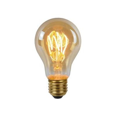 LUCIDE A60 Bombilla de filamento, diámetro 6 cm, E27-1x4,9 W, 2200 K, ámbar LUCIDE A60 Bombilla de filamento, diámetro 6 cm, E27-1x4,9 W, 2200 K, ámbar