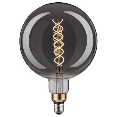 Paulmann Lámpara LED 1879 BigGlobe filamento 170lm 7W 1800K E27 regulable vidrio ahumado vintage fuente de luz Paulmann Lámpara LED 1879 BigGlobe filamento 170lm 7W 1800K E27 regulable vidrio ahumado vintage fuente de luz