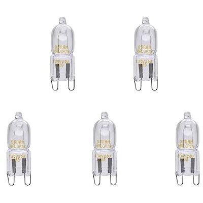 OSRAM Halopin 66733 Lote de 5 bombillas halógenas (33 W, 230 V, G9, 2900 K, luz blanca cálida, 460 lúmenes, intensidad regulable) OSRAM Halopin 66733 Lote de 5 bombillas halógenas (33 W, 230 V, G9, 2900 K, luz blanca cálida, 460 lúmenes, intensidad regulable)
