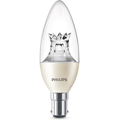 Philips 8718696700631 6W B15 A+ Luz cálida Lámpara LED (Luz cálida, Transparente, A+, 220 V, 35 mA, 220 240) Philips 8718696700631 6W B15 A+ Luz cálida Lámpara LED (Luz cálida, Transparente, A+, 220 V, 35 mA, 220 240)