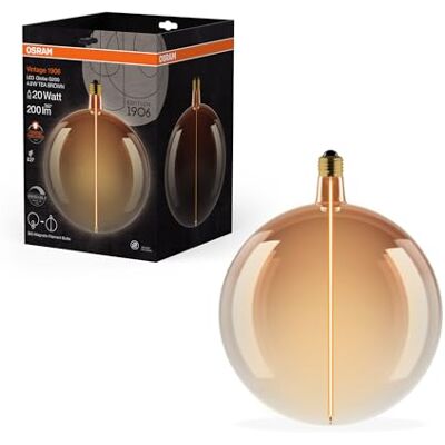 LEDVANCE LED Bombilla Filamento E27 Globo DIM Marrón LEDVANCE LED Bombilla Filamento E27 Globo DIM Marrón
