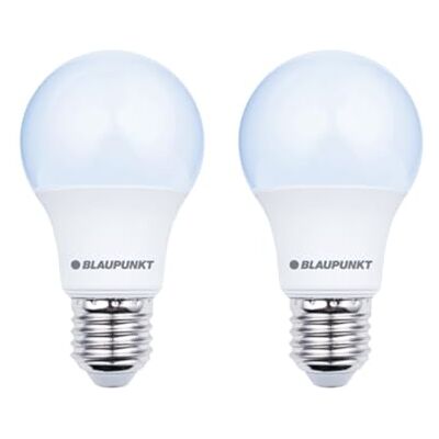 Blaupunkt E27 bombilla LED A60 9W 900 lúmenes 6000K luz de día blanco mate, juego de 2 Blaupunkt E27 bombilla LED A60 9W 900 lúmenes 6000K luz de día blanco mate, juego de 2