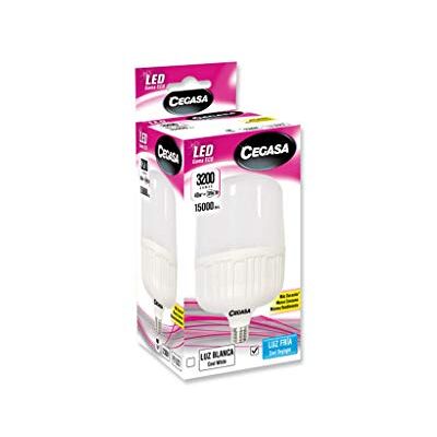 CEGASA LAMPARA LED Tubular 40W 3200LM 6500K E27 Caja, Negro, Estandar CEGASA LAMPARA LED Tubular 40W 3200LM 6500K E27 Caja, Negro, Estandar