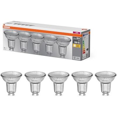 OSRAM Lámpara LED PAR16 4,3 W 827, blanco cálido 2700 K, GU10, 36°, 350 lm, gestión térmica profesional OSRAM Lámpara LED PAR16 4,3 W 827, blanco cálido 2700 K, GU10, 36°, 350 lm, gestión térmica profesional