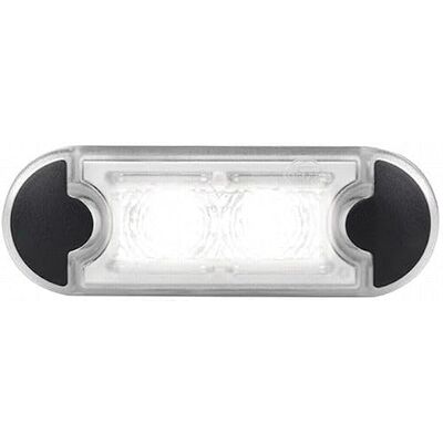 HELLA Luz de acceso LED 12/24V 0.5W LED Montaje Color de tulipa: transparente Color LED: blanco HELLA Luz de acceso LED 12/24V 0.5W LED Montaje Color de tulipa: transparente Color LED: blanco