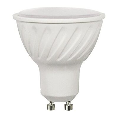 wonderlamp Bombilla LED SMD alta potencia GU10 Cristal Mate, 7 W, Luz fría (6000° K) 700 lm, 25000 horas, Ángulo de luz: 100° Encendido instantaneo (100% luz 0,5s) wonderlamp Bombilla LED SMD alta potencia GU10 Cristal Mate, 7 W, Luz fría (6000° K) 700 lm, 25000 horas, Ángulo de luz: 100° Encendido instantaneo (100% luz 0,5s)