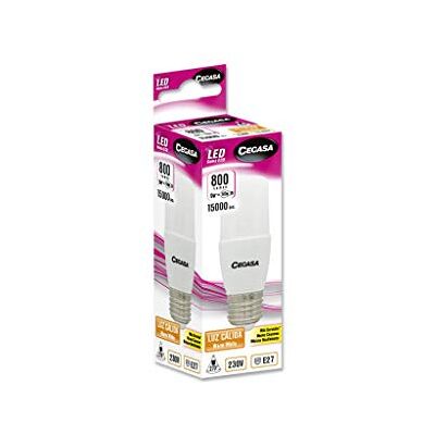 CEGASA LAMPARA LED Stick 9W 2700K E27 Caja, Negro, Estandar CEGASA LAMPARA LED Stick 9W 2700K E27 Caja, Negro, Estandar