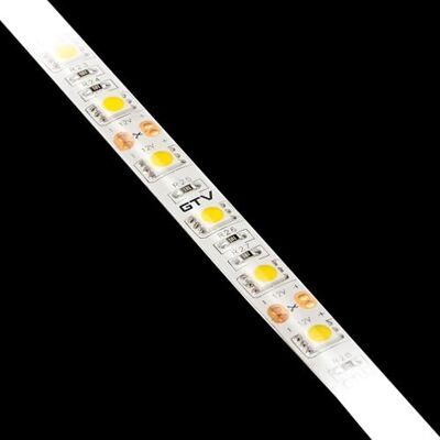 GTV Tira LED 5m Rollo FLASH 5050, 300 LEDs (60/m), IP65 Resistente al Agua, Regulable, 12V, 72W Potencia Total, 10mm de Ancho, Banda de Luz para Cocina Muebles, Blanco Cálido 3200K GTV Tira LED 5m Rollo FLASH 5050, 300 LEDs (60/m), IP65 Resistente al Agua, Regulable, 12V, 72W Potencia Total, 10mm de Ancho, Banda de Luz para Cocina Muebles, Blanco Cálido 3200K