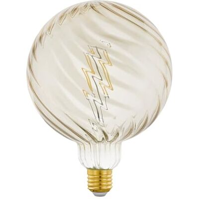 Eglo LED E27 regulable, bombilla ámbar vintage mediana con estructura Eglo LED E27 regulable, bombilla ámbar vintage mediana con estructura