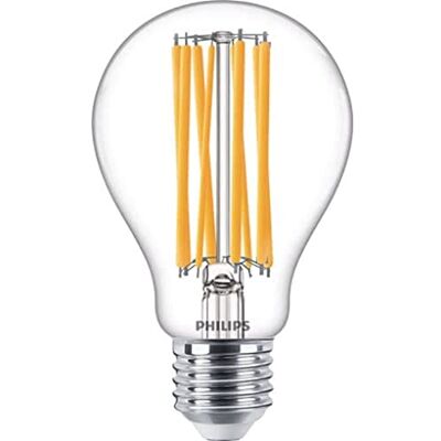 Philips Lámpara LED Classic E27 de , 150 W, en forma de lágrima, transparente, blanco neutro Philips Lámpara LED Classic E27 de , 150 W, en forma de lágrima, transparente, blanco neutro