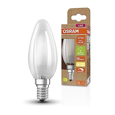OSRAM Lámpara LED SUPERSTAR+ CLASSIC B GLFR 40, E14, forma mini vela, 2.9W, 470lm, 2700K, luz blanca cálida, regulable, tecnología filamento LED, optimo consumo de energía, eficiencia energética B OSRAM Lámpara LED SUPERSTAR+ CLASSIC B GLFR 40, E14, forma mini vela, 2.9W, 470lm, 2700K, luz blanca cálida, regulable, tecnología filamento LED, optimo consumo de energía, eficiencia energética B