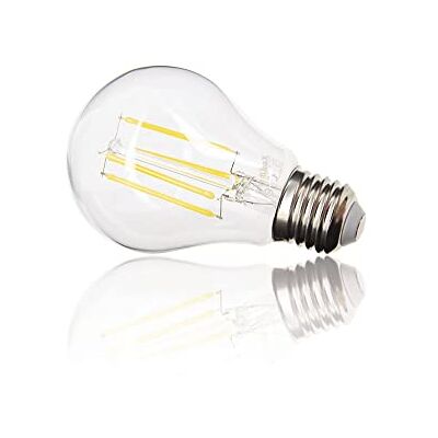 Xanlite Bombilla de filamento LED A65 con casquillo E27, 7 8 W cons (75 W eq), luz blanca cálida Xanlite Bombilla de filamento LED A65 con casquillo E27, 7 8 W cons (75 W eq), luz blanca cálida