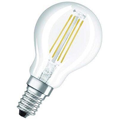 OSRAM LED Star Classic P, casquillo E14, no regulable, luz blanca cálida, sustituye a una bombilla convencional de 40 W, filamento, 10 unidades OSRAM LED Star Classic P, casquillo E14, no regulable, luz blanca cálida, sustituye a una bombilla convencional de 40 W, filamento, 10 unidades