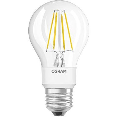 OSRAM LED DAYLIGHT SENSOR CLASSIC A Lote de 4 x Bombilla LED, Casquillo E27, 4000 K, 4 W, Equivalente a 40W, Blanco frío OSRAM LED DAYLIGHT SENSOR CLASSIC A Lote de 4 x Bombilla LED, Casquillo E27, 4000 K, 4 W, Equivalente a 40W, Blanco frío